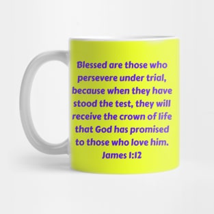 Bible Verse James 1:12 Mug